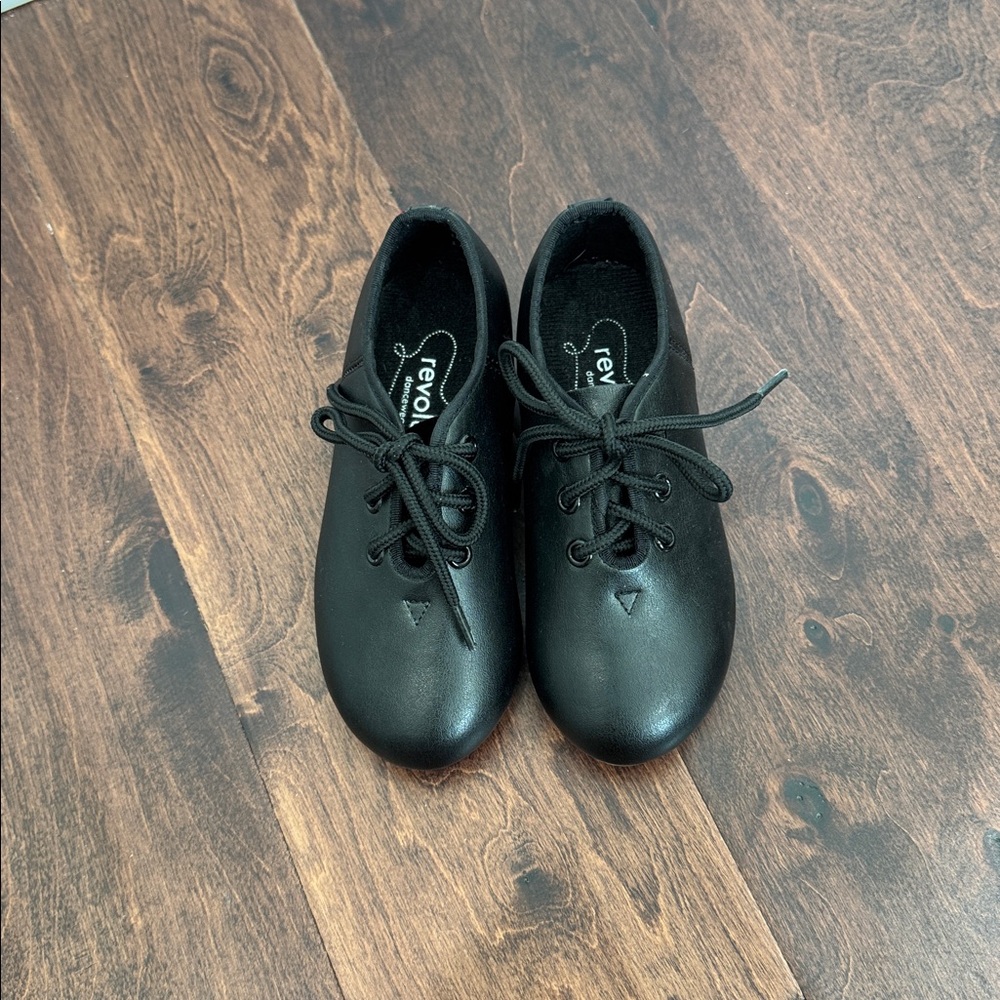 Revolution Dancewear Girls Black Tap Dance Shoes, size 12.5 - Picture 3 of 8